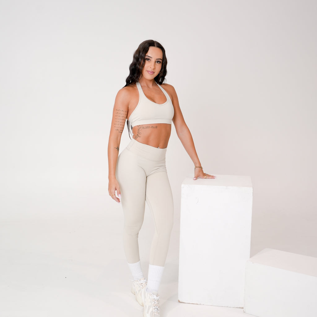 Bare essentials halter crop
